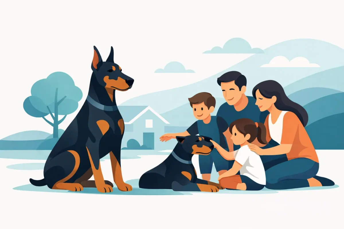 Doberman Temperament for Families Explained