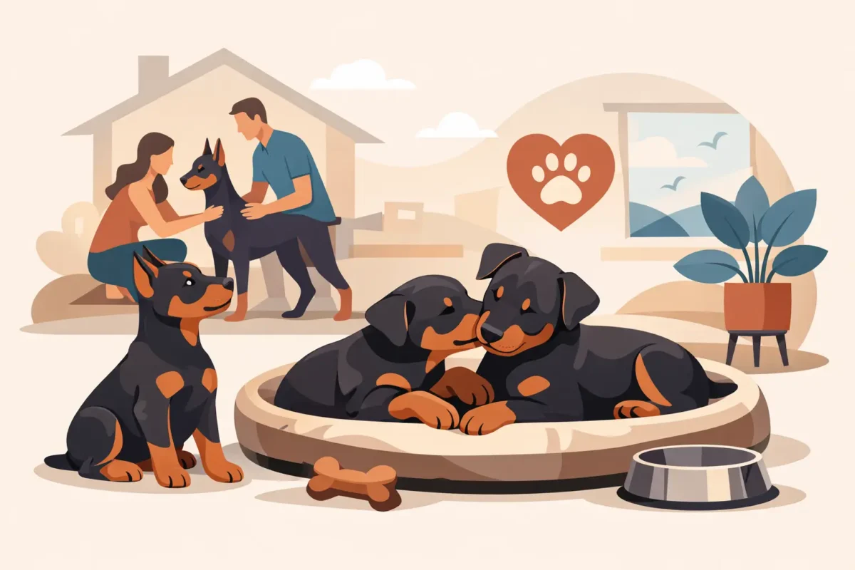 Why Home Raised Doberman Puppies Matter